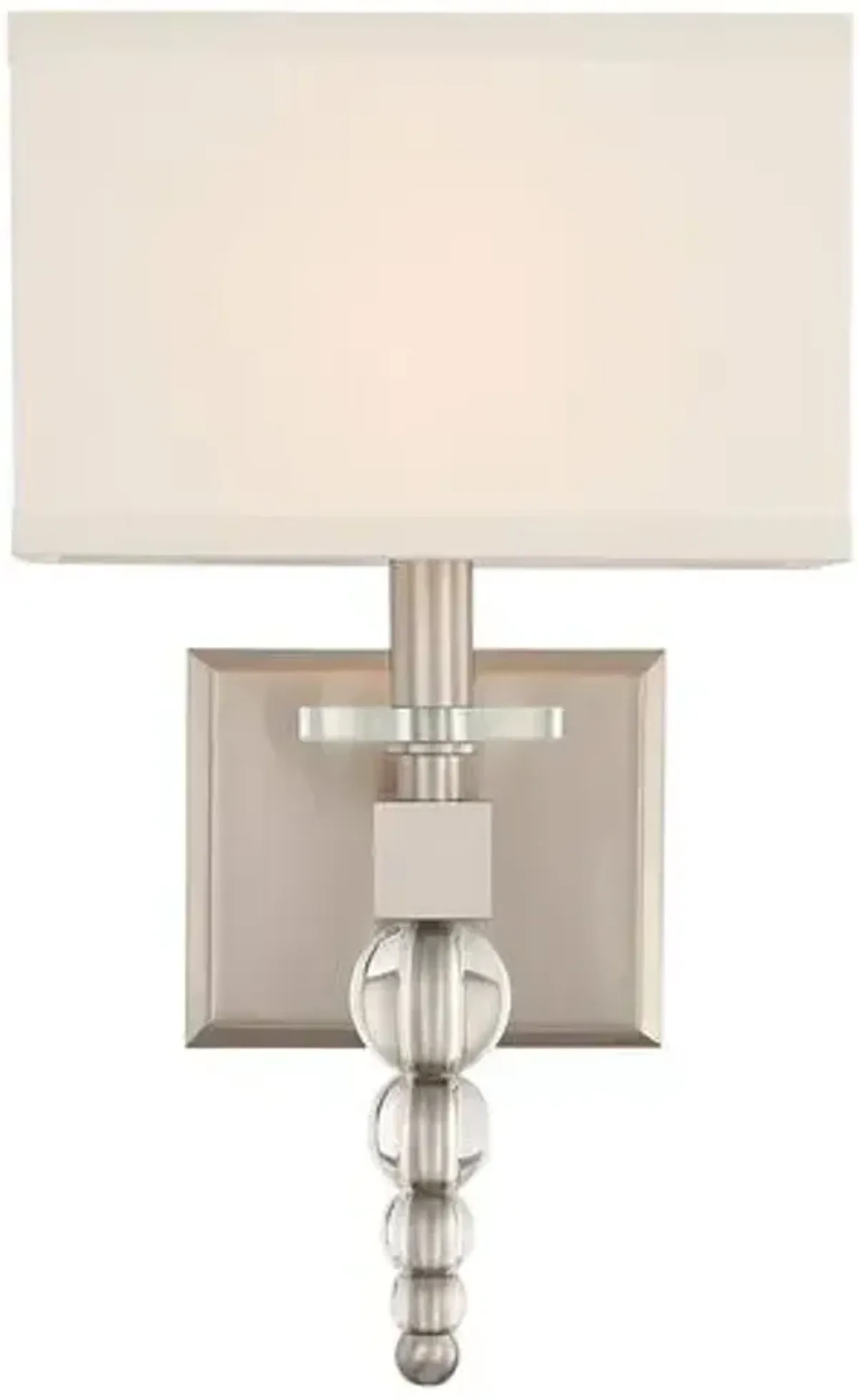 Clover Sconce - Brushed Nickel - Crystorama - Silver