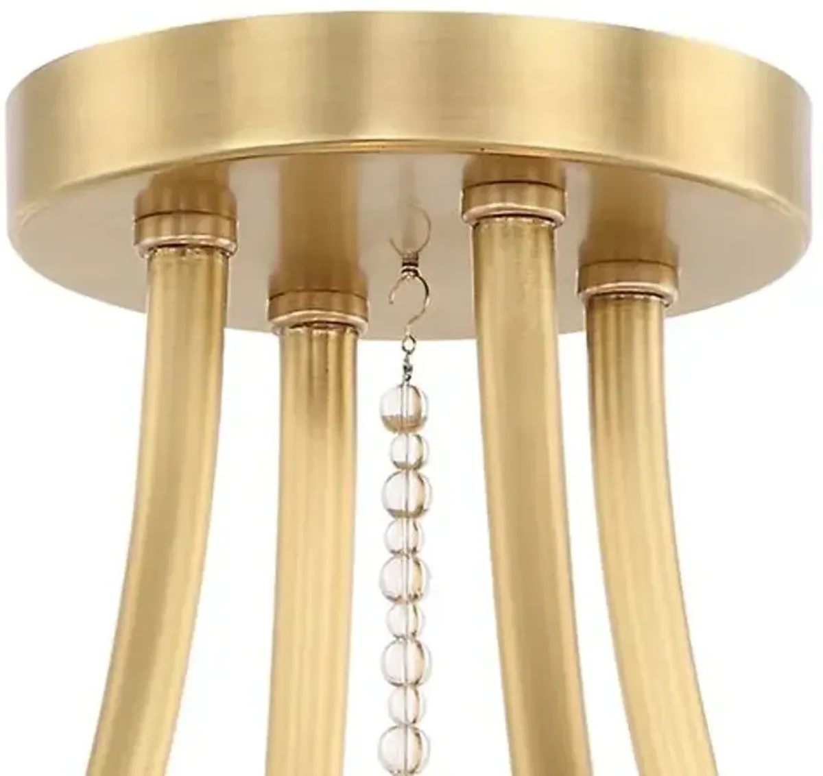 Clover 4-Light Flush Mount - Aged Brass - Crystorama - Gold