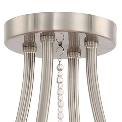 Clover 4-Light Flush Mount - Brushed Nickel - Crystorama