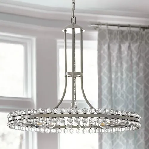 Clover 12-Light Chandelier - Brushed Nickel - Crystorama - Silver