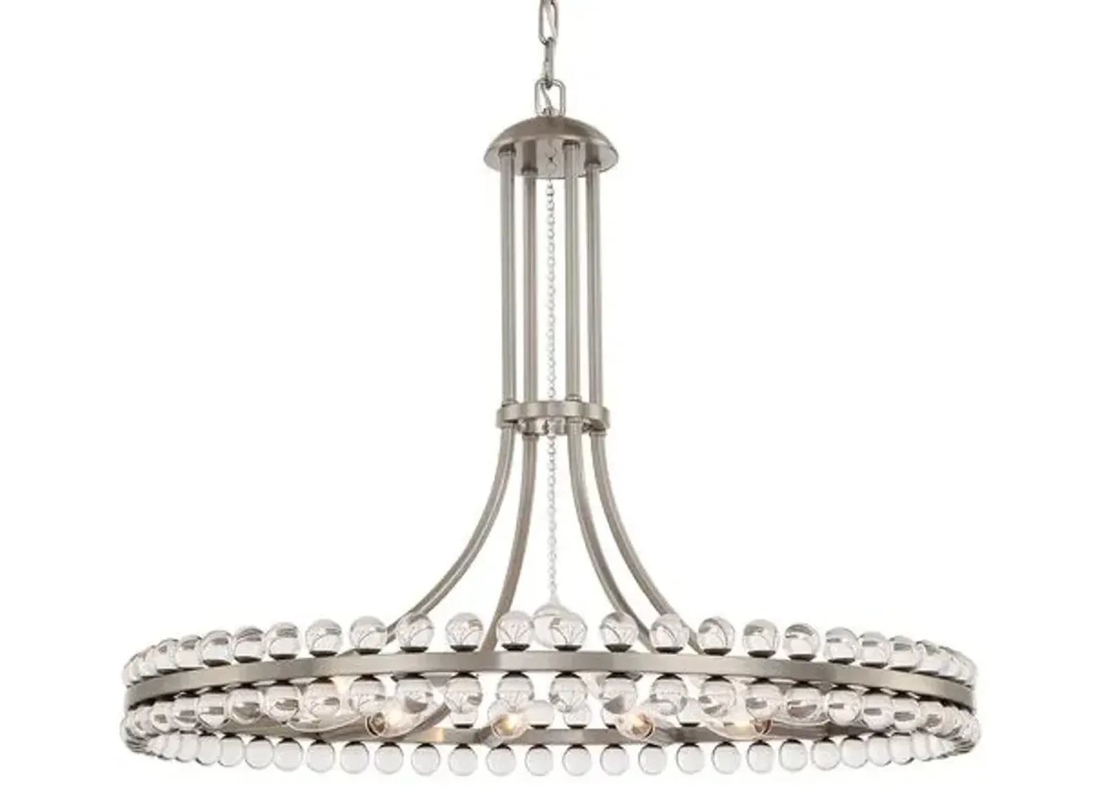 Clover 12-Light Chandelier - Brushed Nickel - Crystorama - Silver