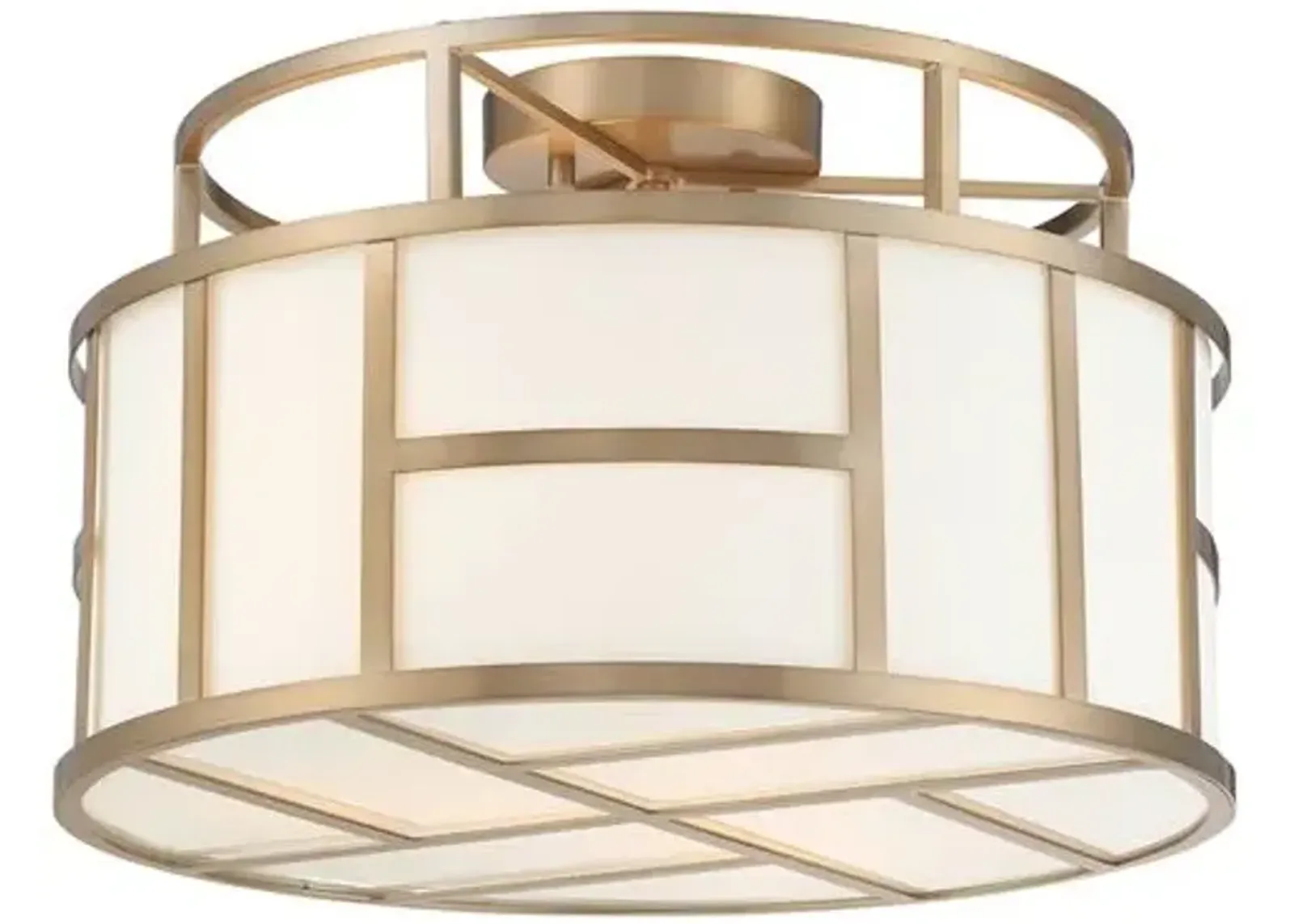 Danielson 4-Light Flush Mount - Vibrant Gold - Crystorama