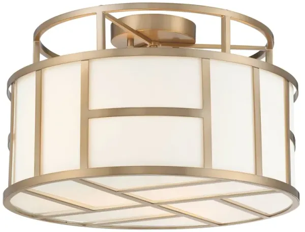 Danielson 4-Light Flush Mount - Vibrant Gold - Crystorama