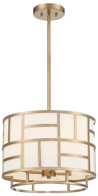 Danielson 4-Light Chandelier - Vibrant Gold - Crystorama