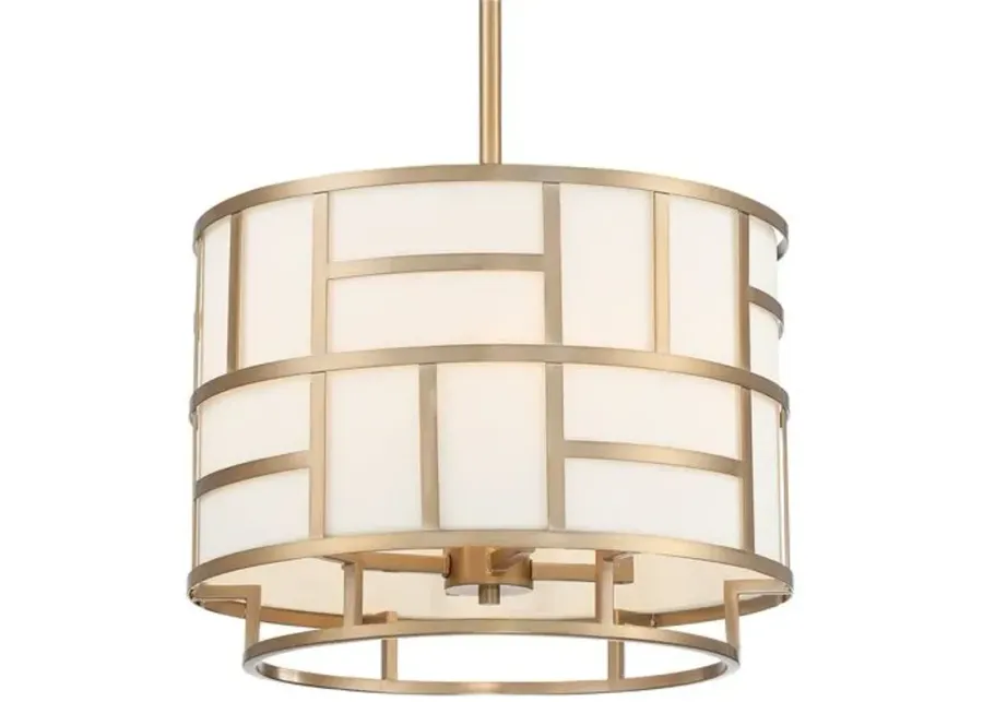 Danielson 4-Light Chandelier - Vibrant Gold - Crystorama