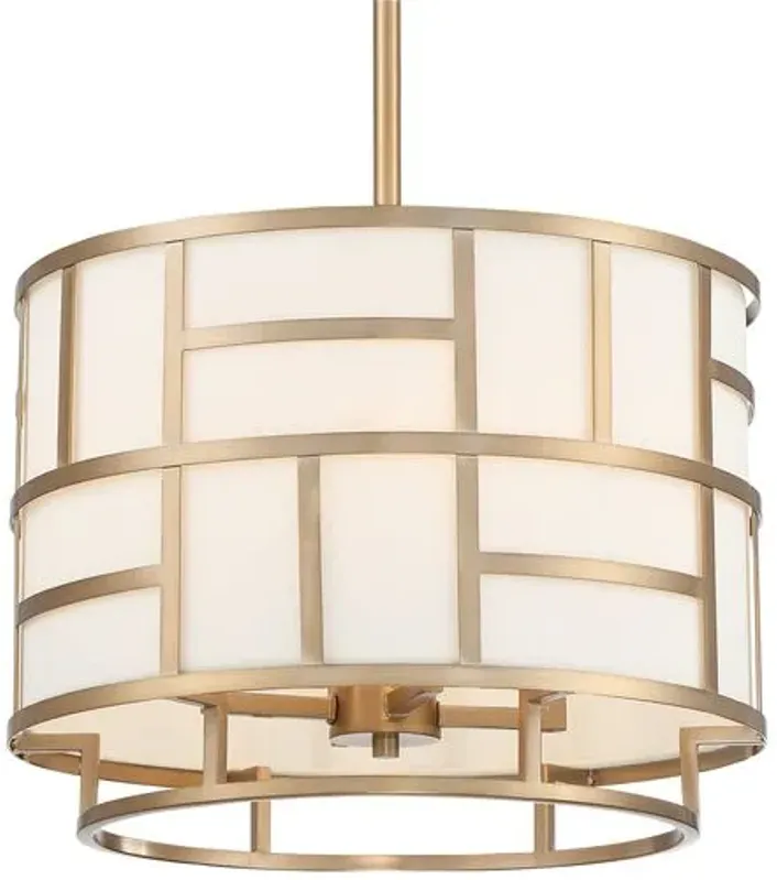 Danielson 4-Light Chandelier - Vibrant Gold - Crystorama