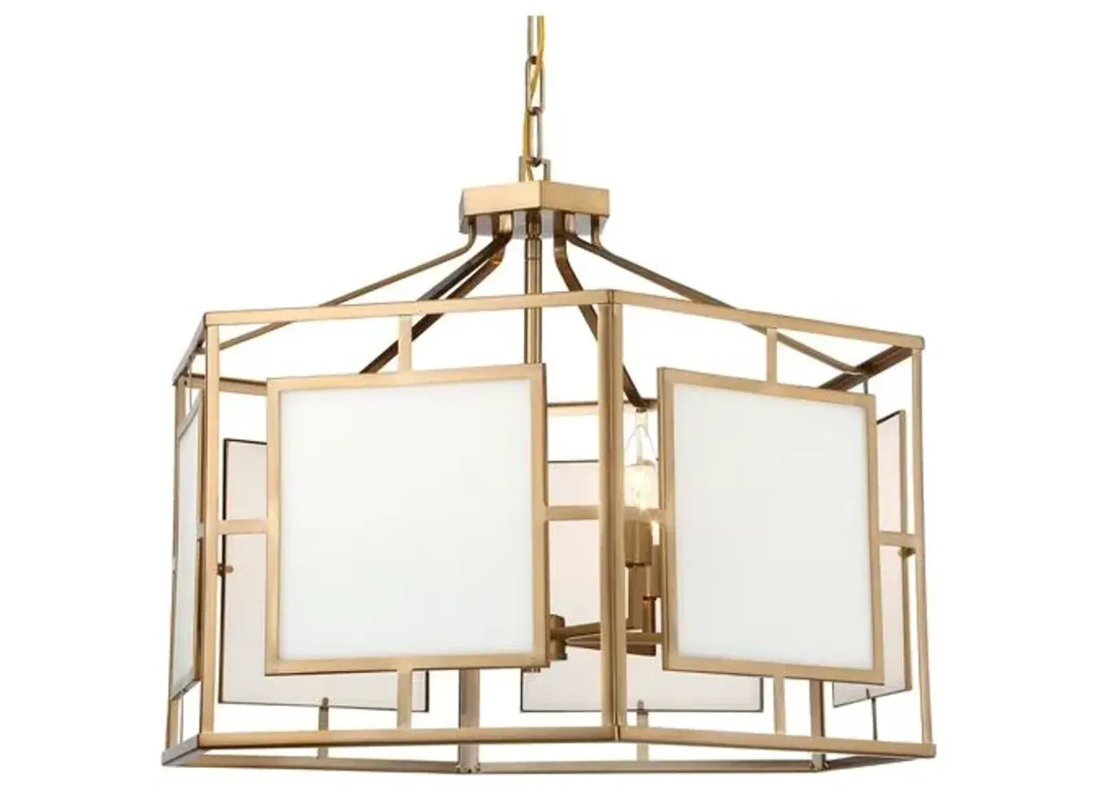 Hillcrest 6-Light Chandelier - Vibrant Gold - Crystorama