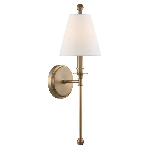 Riverdale Sconce - Aged Brass - Crystorama - Gold