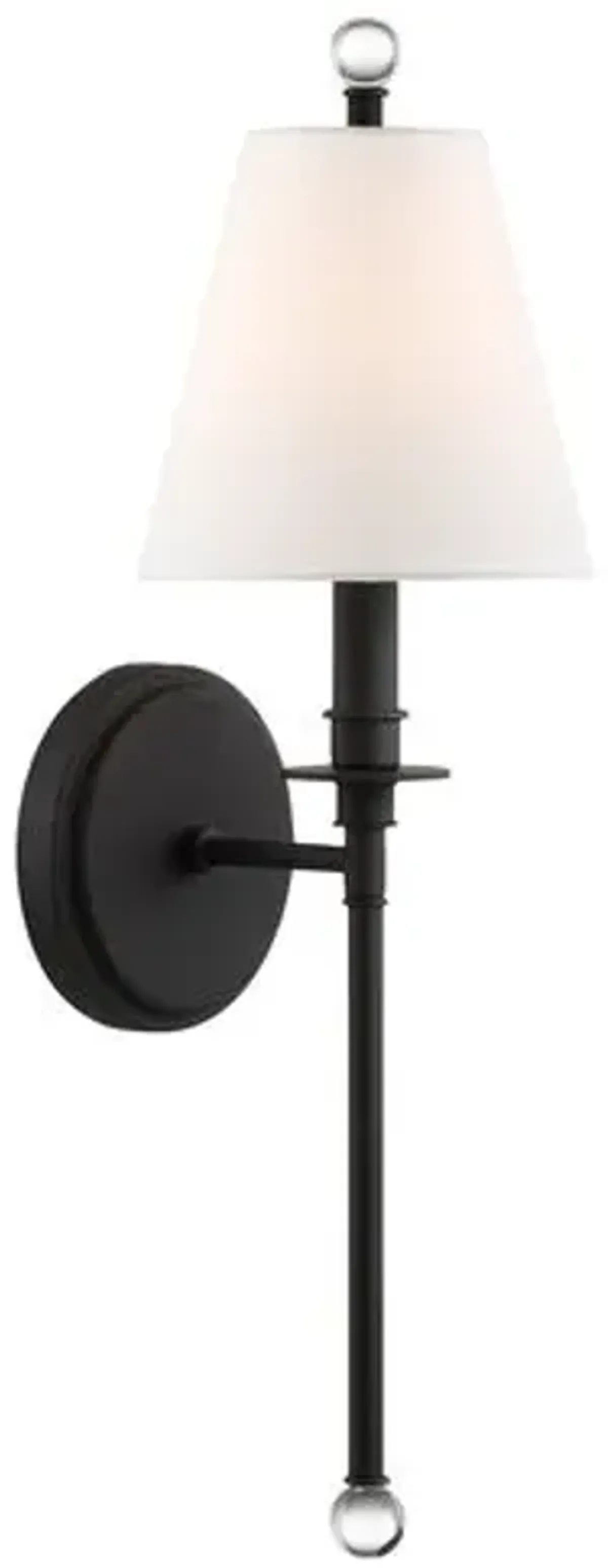 Riverdale Sconce - Black Forged - Crystorama