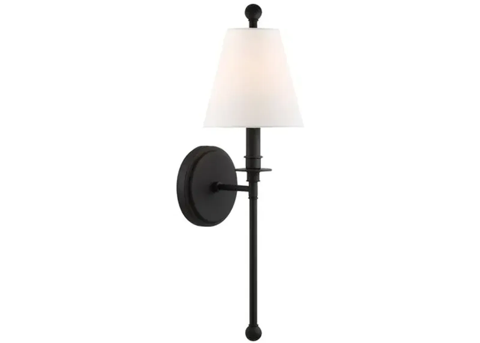 Riverdale Sconce - Black Forged - Crystorama