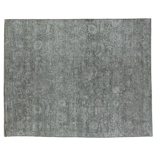 Meena Hand-Knotted Rug - Silver - Exquisite Rugs - Silver