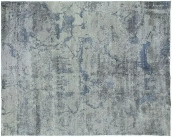 Ocho Hand-Knotted Rug, Blue