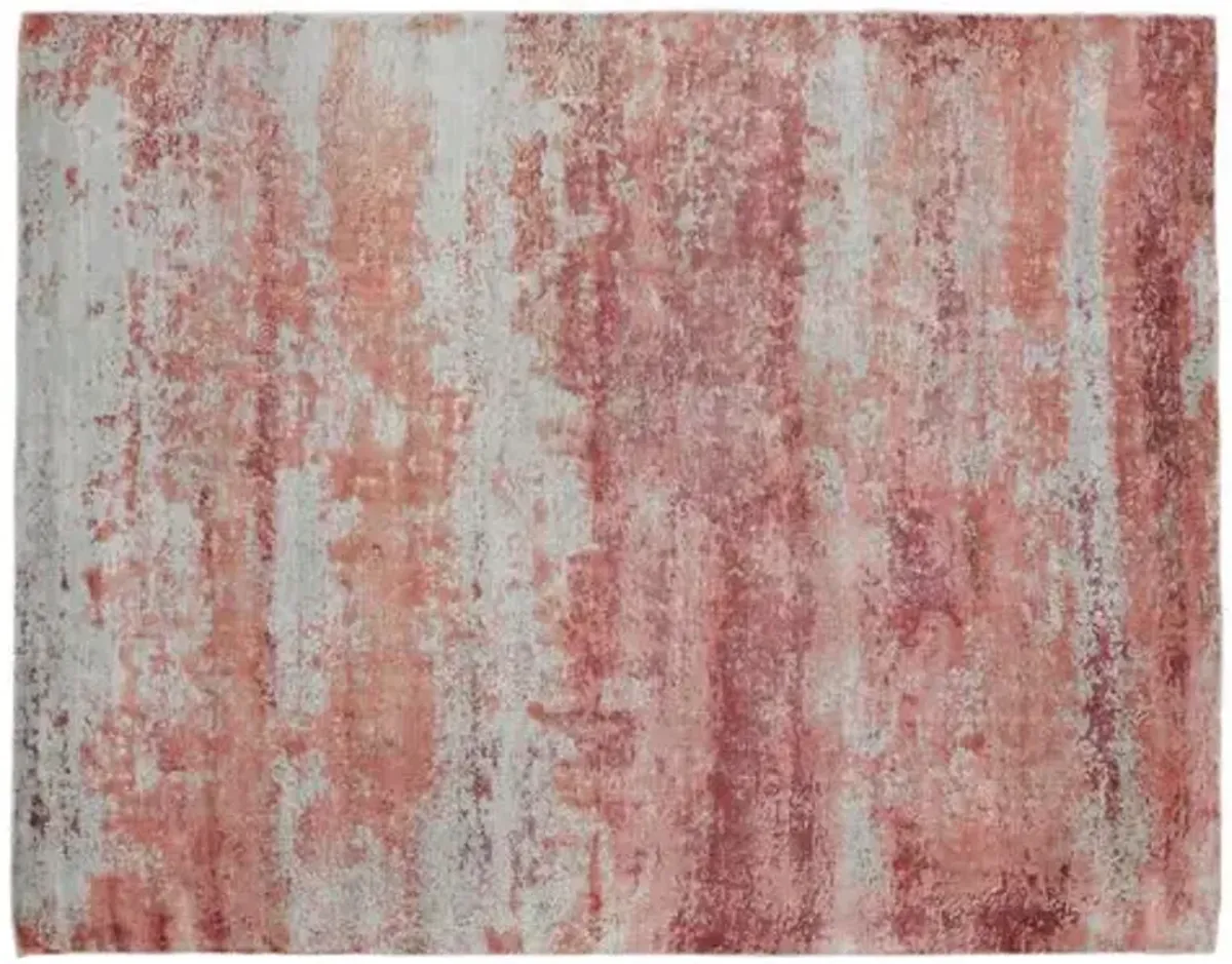 Lorni Hand-Knotted Rug - Pink - Exquisite Rugs - Handcrafted - Pink