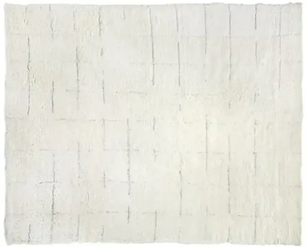 Swoop Hand-Knotted Rug - Beige - Exquisite Rugs - White - White