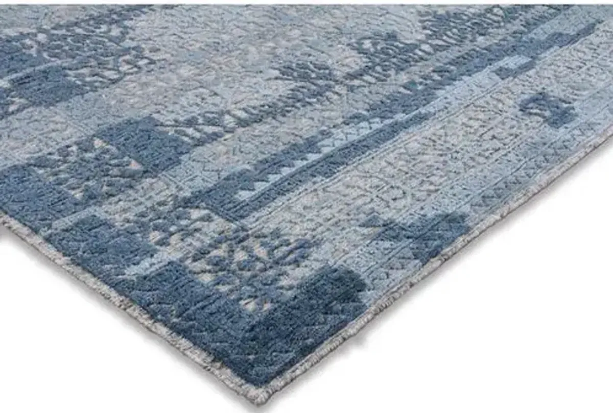 Karis Hand-Knotted Rug - Blue - Exquisite Rugs - Blue