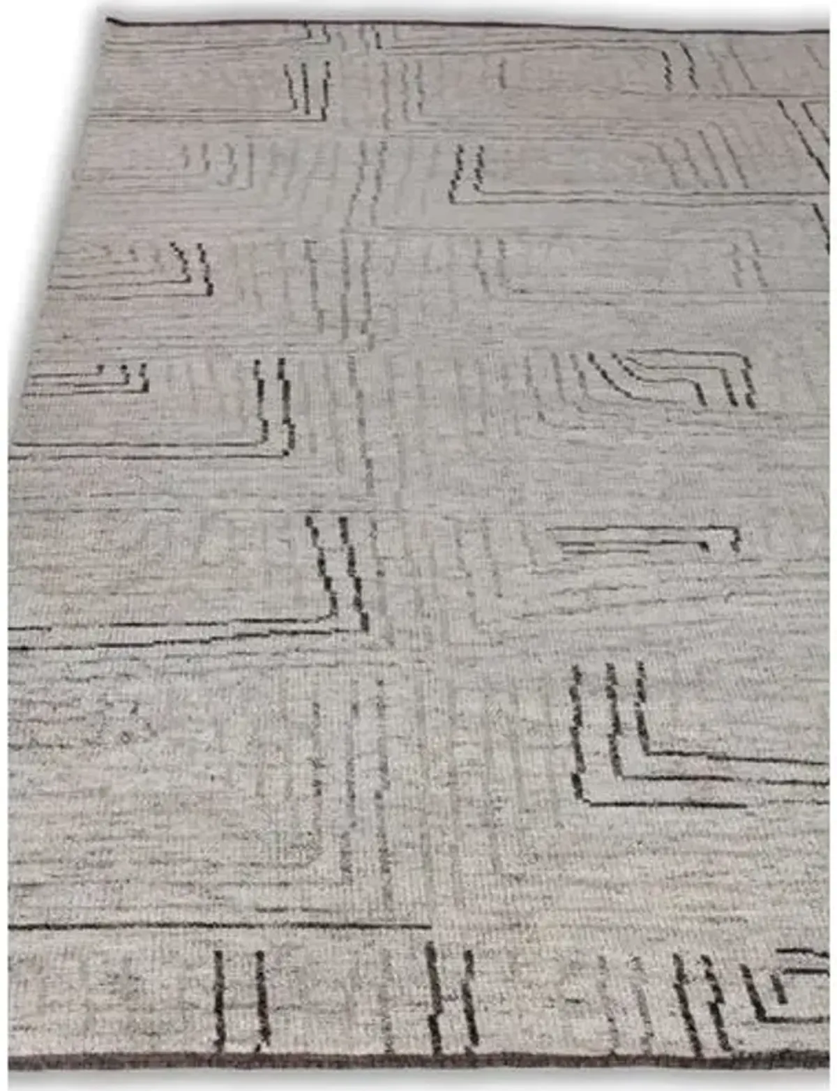 Inza Hand-Knotted Rug - Ivory - Exquisite Rugs - Beige - Beige