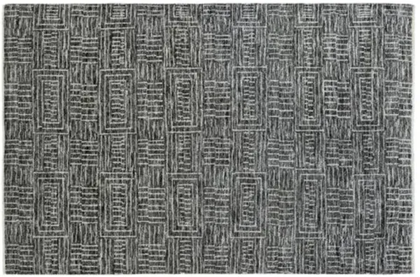 Inza Hand-Knotted Rug - Black - Exquisite Rugs - Black