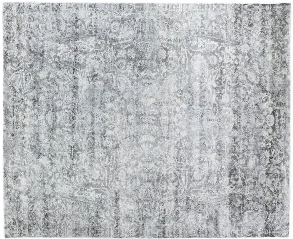 Link Hand-Knotted Rug - Gray - Exquisite Rugs - Gray