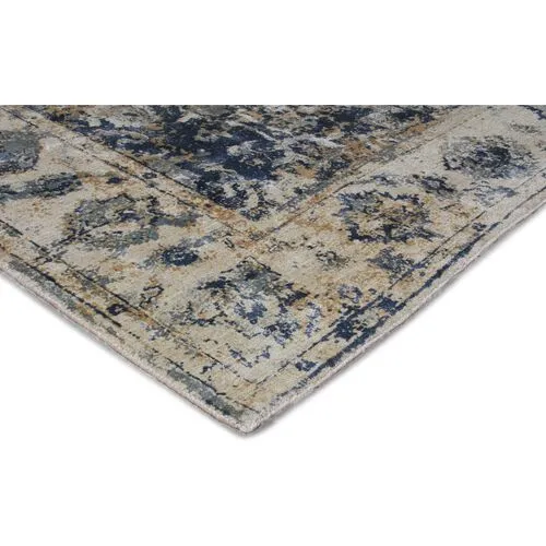 Janney Hand-Knotted Rug - Blue - Exquisite Rugs - Blue