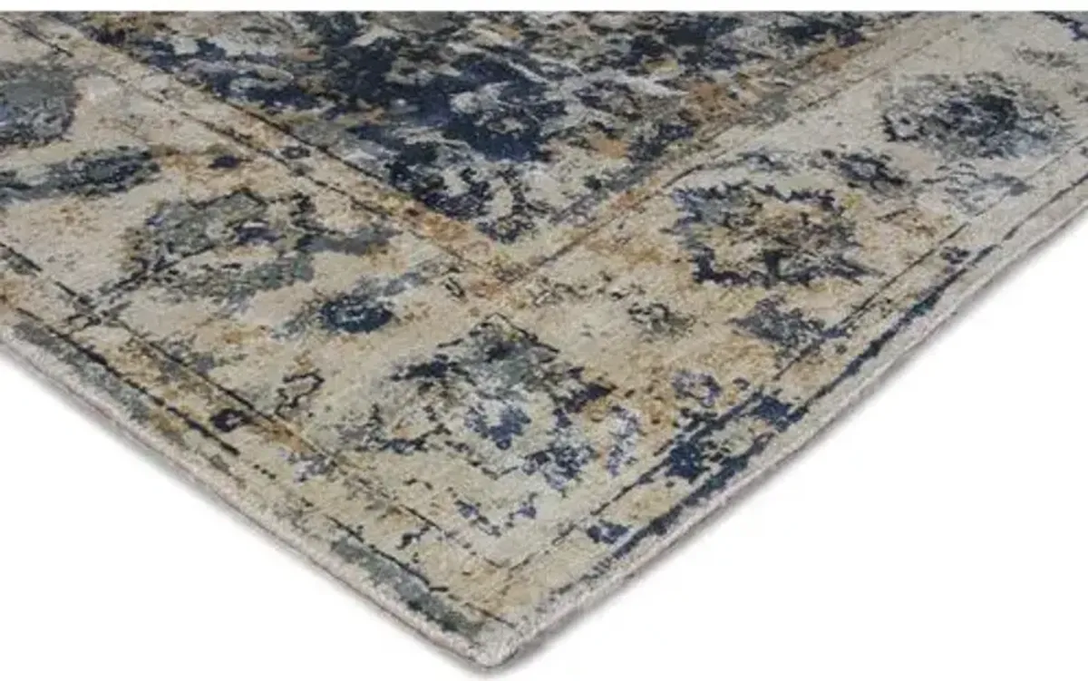 Janney Hand-Knotted Rug - Blue - Exquisite Rugs - Blue