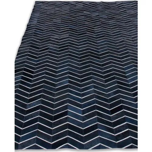 Amari Hide Rug - Navy - Exquisite Rugs - Blue - Blue