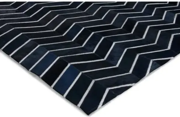 Amari Hide Rug - Navy - Exquisite Rugs - Blue - Blue