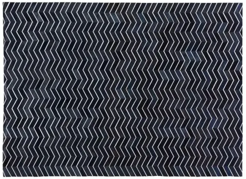 Amari Hide Rug - Navy - Exquisite Rugs - Blue - Blue