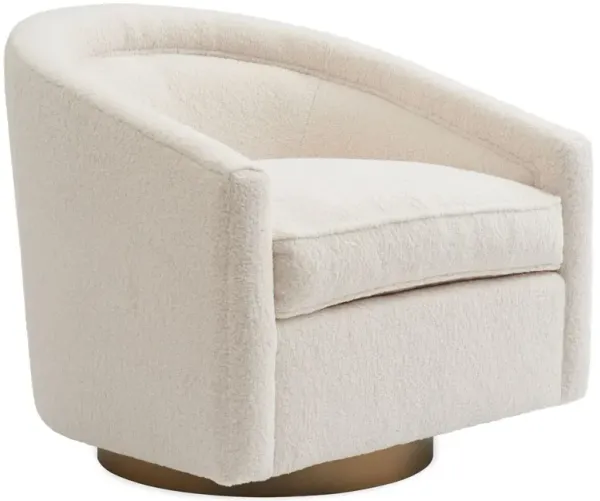 Benson Swivel Chair, Sherpa