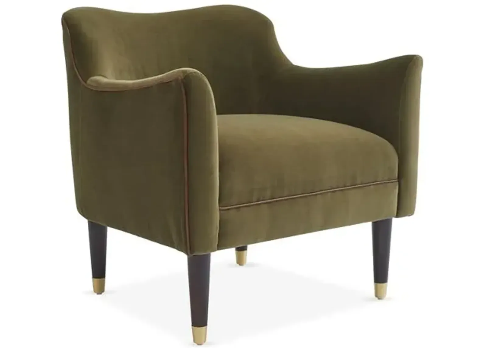 Alexander Accent Chair - Velvet - Kim Salmela - Handcrafted - Green, Comfortable, Durable, Velvet Upholstery