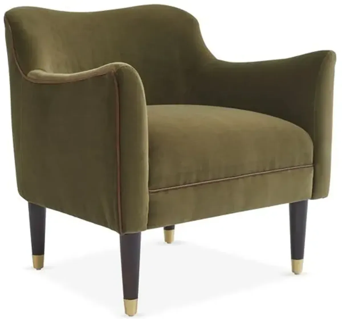 Alexander Accent Chair - Velvet - Kim Salmela - Handcrafted - Green, Comfortable, Durable, Velvet Upholstery