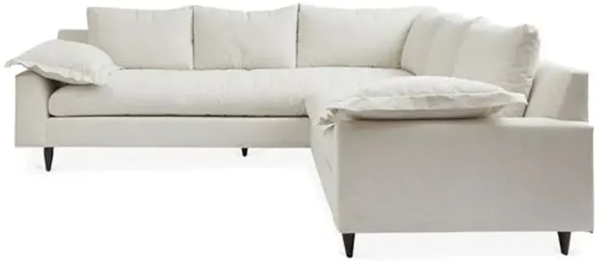 Lewis L-Shaped Sectional - Kim Salmela - Handcrafted - Ivory