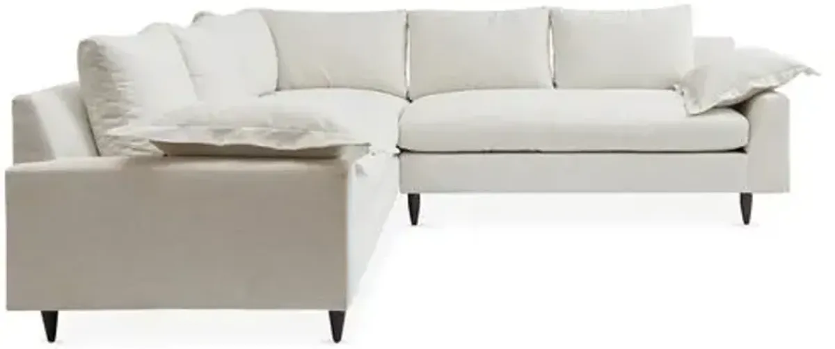 Lewis L-Shaped Sectional - Kim Salmela - Handcrafted - Ivory