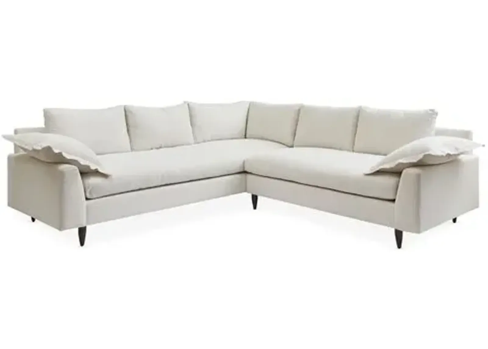 Lewis L-Shaped Sectional - Kim Salmela - Handcrafted - Ivory