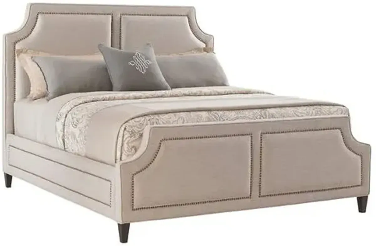 Chadwick Upholstered Bed - Oatmeal - Beige