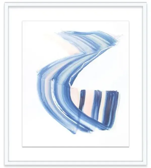 Rebecca Stern - I Can't Let This One Go Painting - Blue