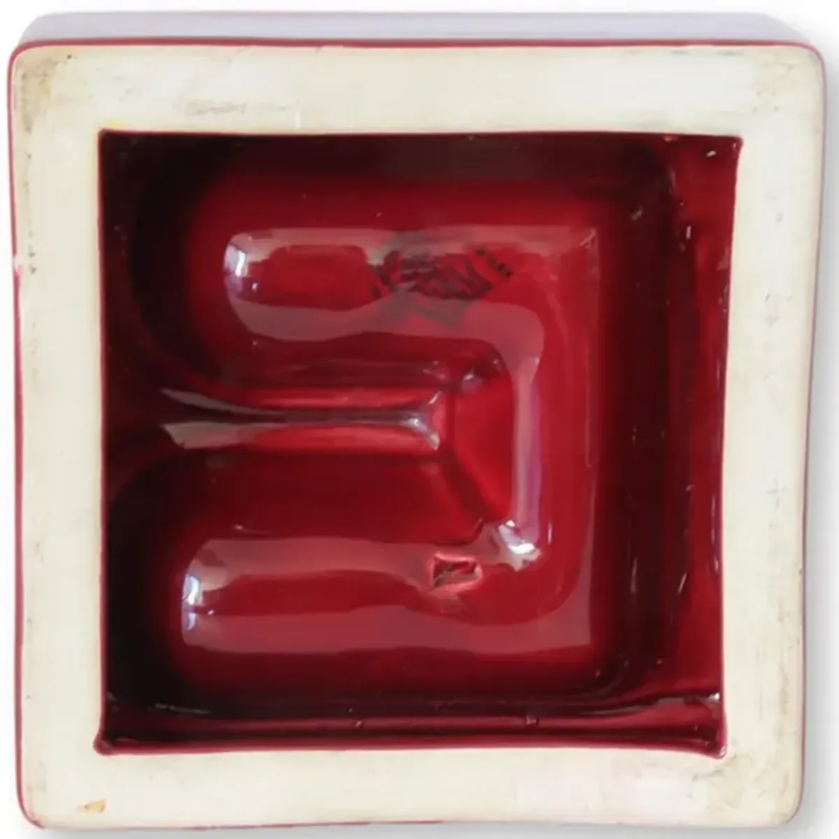 French Bistro Liquor Advertising Ashtray - Red