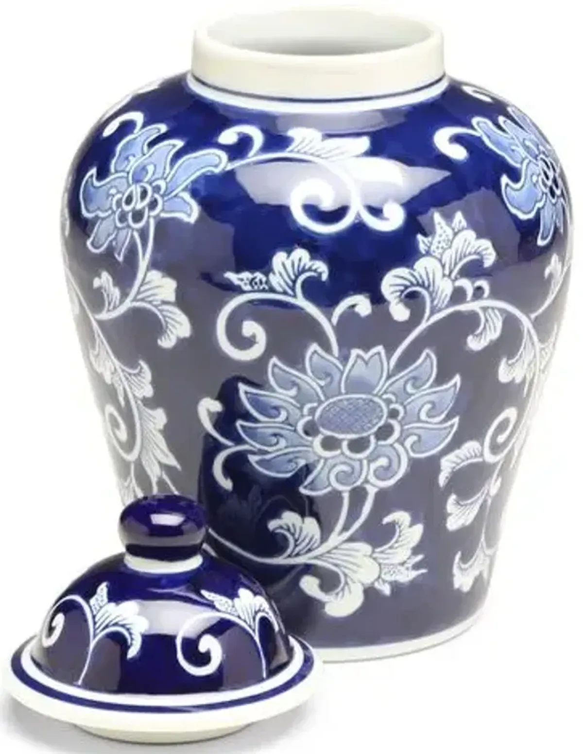 11" Lisse Classic Ginger Jar - Blue/White