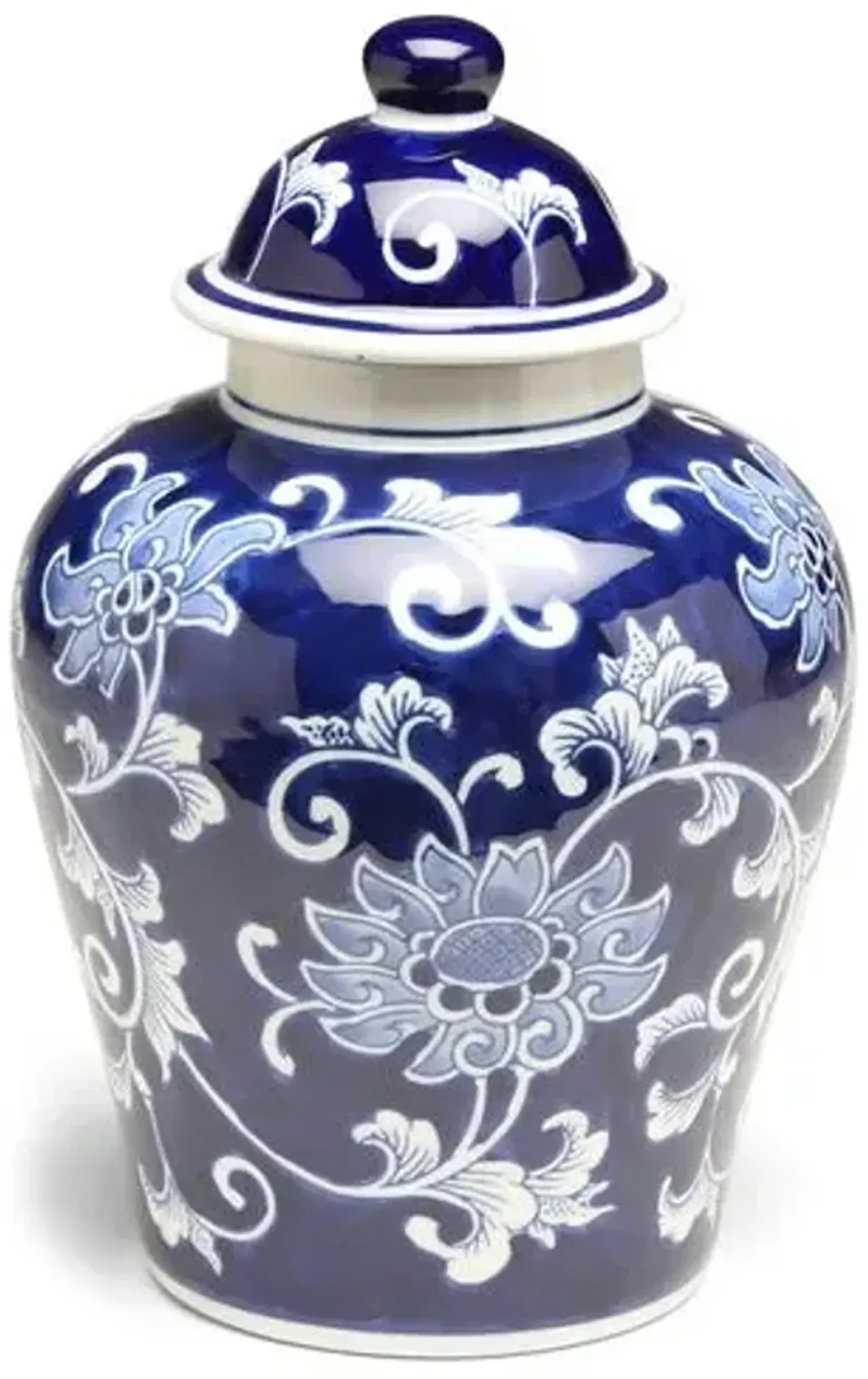 11" Lisse Classic Ginger Jar - Blue/White