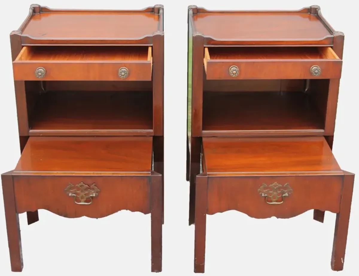 1940s Nightstands - Set of 2 - Something Vintage