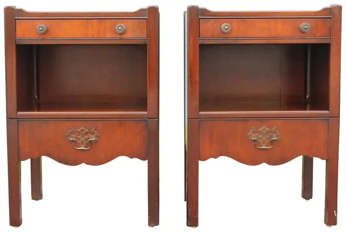 1940s Nightstands - Set of 2 - Something Vintage