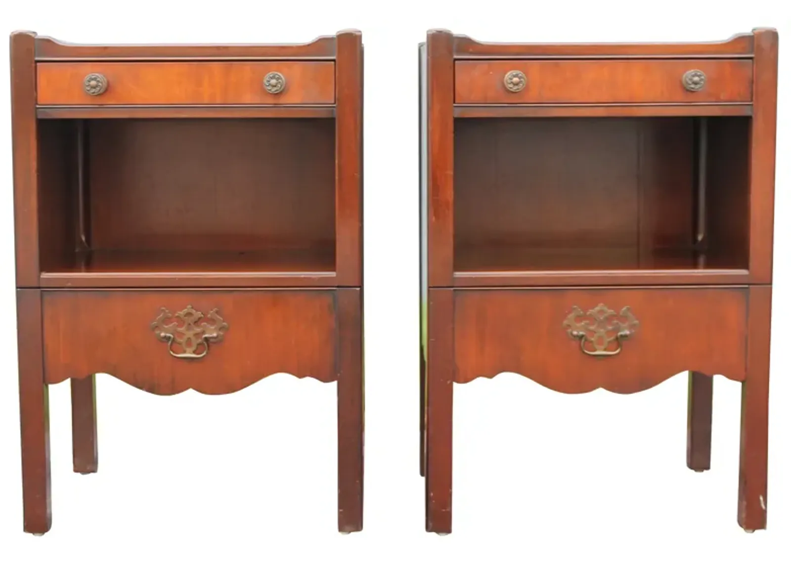 1940s Nightstands - Set of 2 - Something Vintage