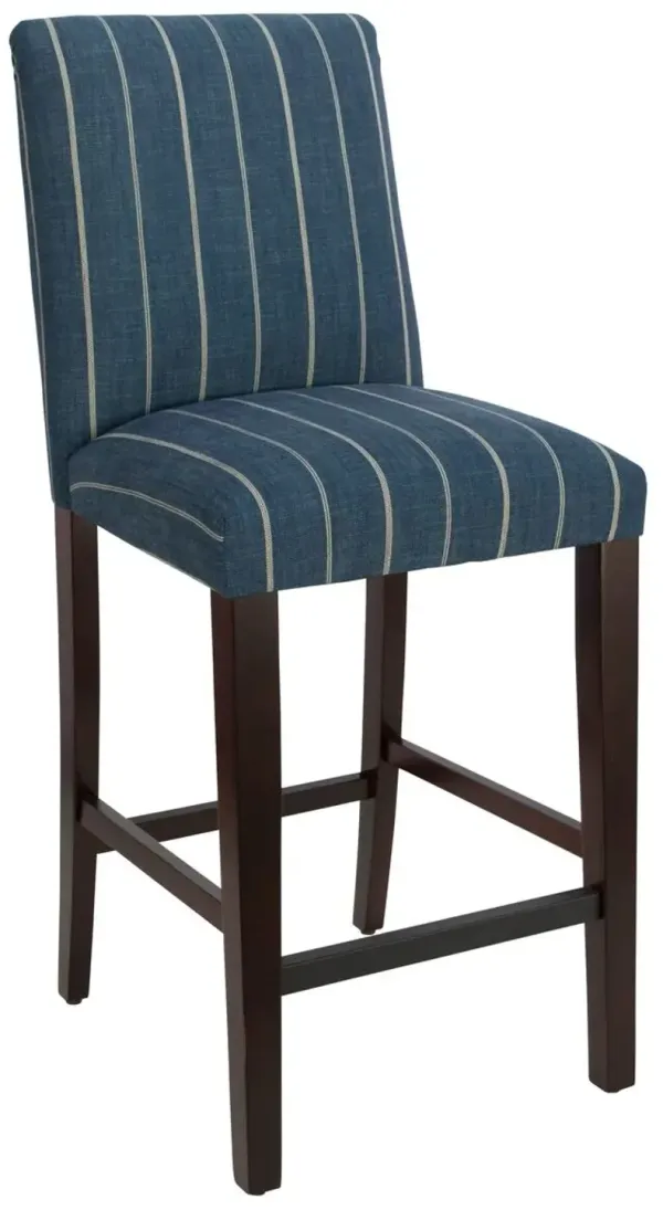 Shannon Barstool - Fritz Indigo - Handcrafted - Blue