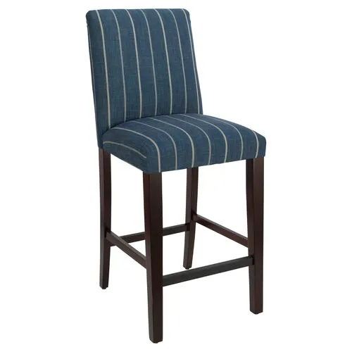 Shannon Barstool - Fritz Indigo - Handcrafted - Blue