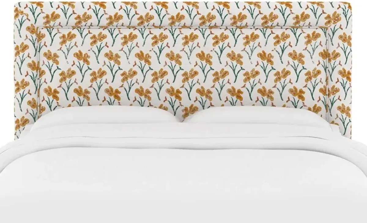 Collins Headboard, Marigold Floral