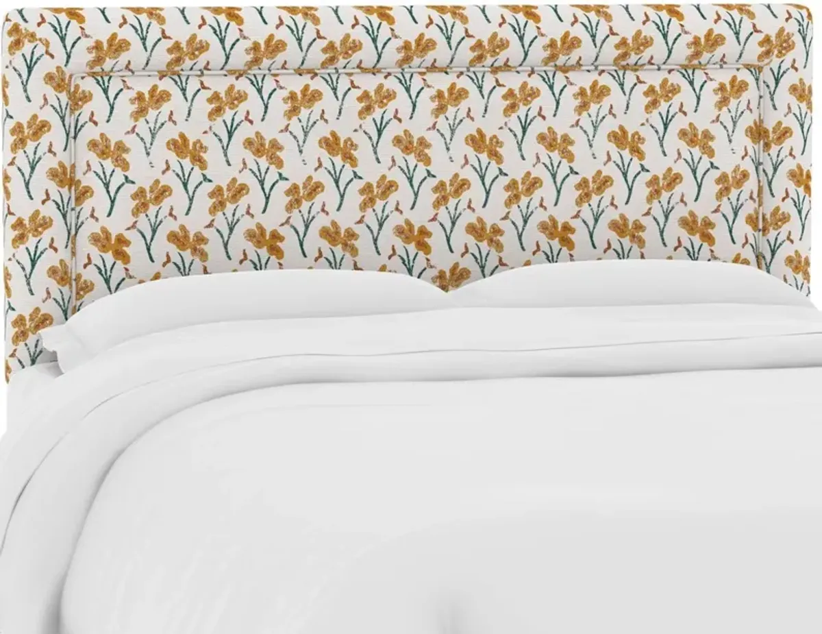 Collins Headboard, Marigold Floral