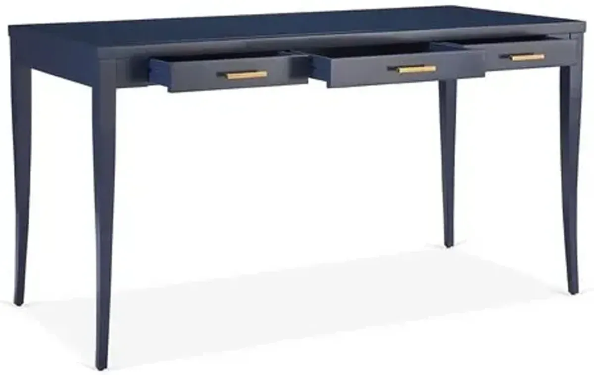 Sarah Writing Desk - Handcrafted - Blue