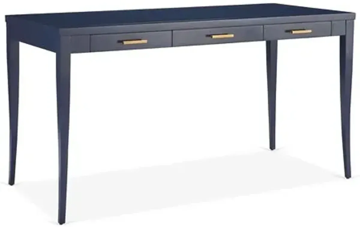 Sarah Writing Desk - Handcrafted - Blue