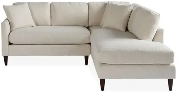 Ashbury Right-Facing Sectional - Pearl - Miles Talbott - Handcrafted - Ivory