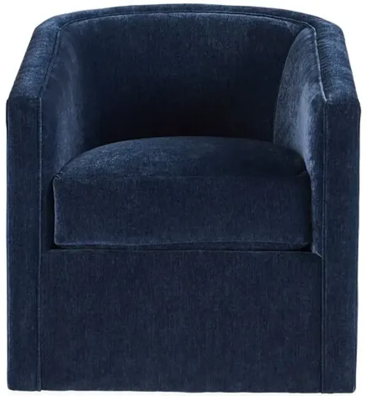 Monica Swivel Chair - Navy Velvet - Miles Talbott - Handcrafted