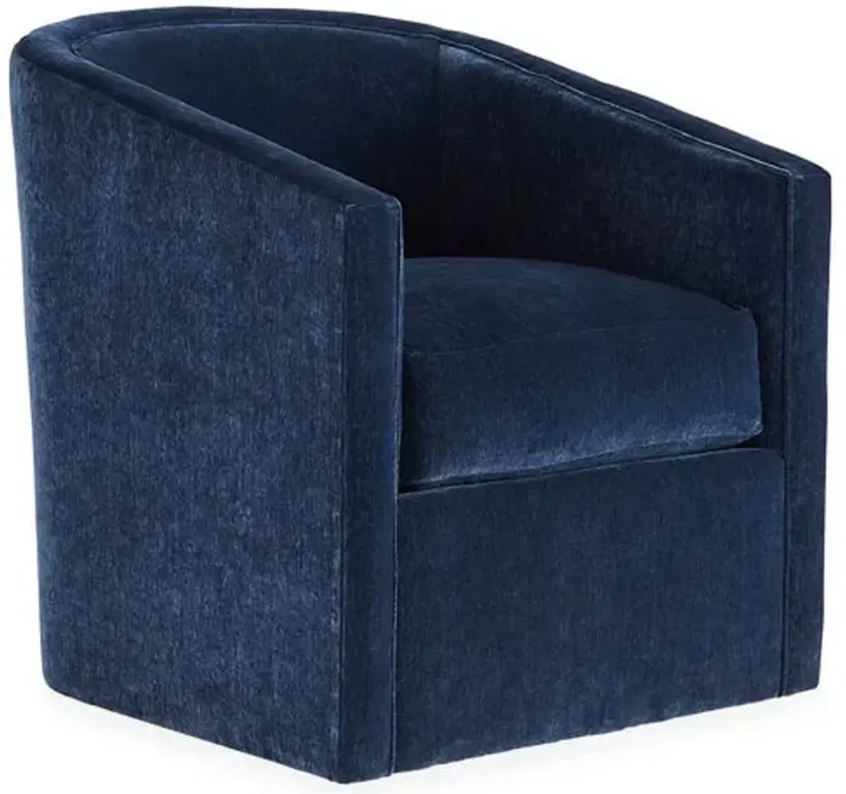 Monica Swivel Chair - Navy Velvet - Miles Talbott - Handcrafted